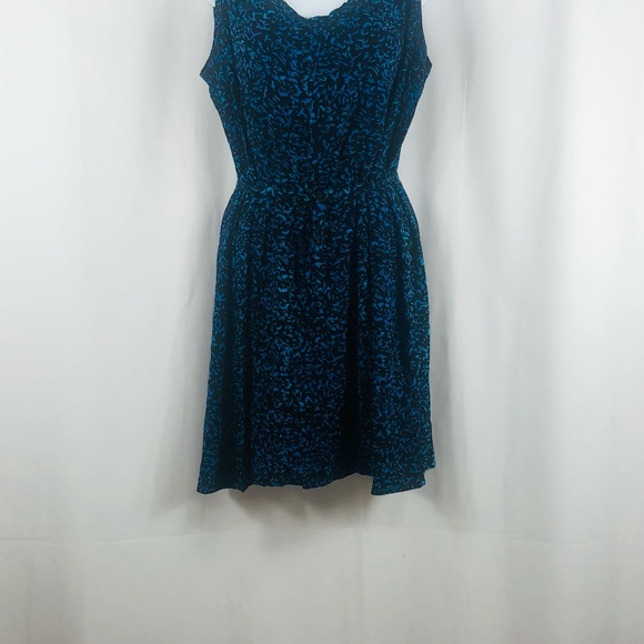 Kimberley’s Travels Rayon patterned sleeveless mini shift dress L - Picture 13 of 15